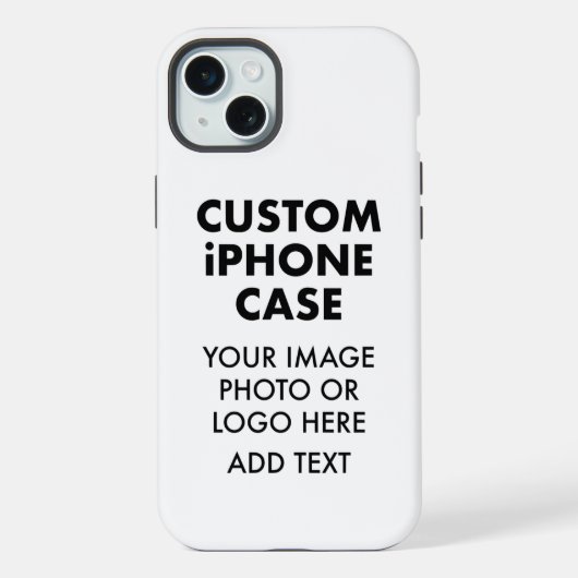 カスタムパーソナライズiPHONE 15 PLUSタフケース iPhoneケース (裏面)