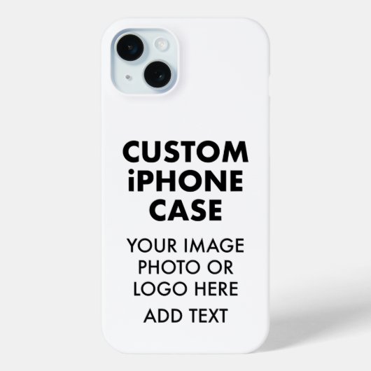 カスタムパーソナライズiPHONE 15 PLUS BARELY THERE Case-Mate iPhoneケース (裏面)