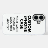カスタムパーソナライズiPHONE 16タフケース Case-Mate iPhoneケース (裏面 (横))