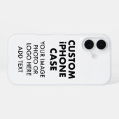 カスタムパーソナライズiPHONE 16 BARELY THEREケース iPhone 16ケース (裏面横)