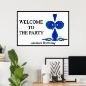 カスタムパーティーウェルカムサイン ポスター (ホームオフィス)