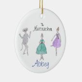 カスタムパーティーガール/マウス/花 セラミックオーナメント (右)