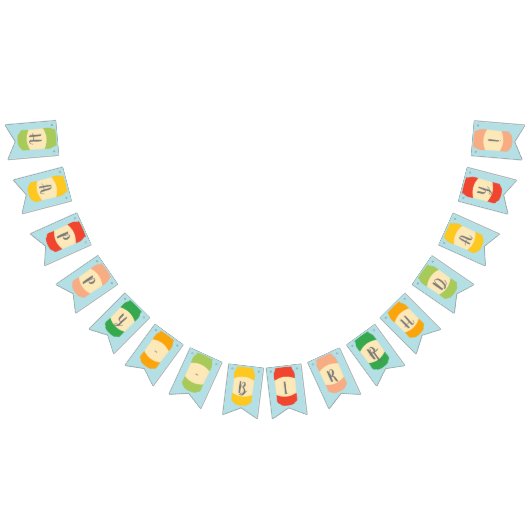 カスタムパーティーセルツァー バンティングフラッグ (全)