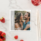 カスタムパーティーナプキン - 写真とテキストを編集可能 スタンダードカクテルナプキン (インサイチュ)