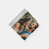 カスタムパーティーナプキン - 写真とテキストを編集可能 スタンダードカクテルナプキン (角)