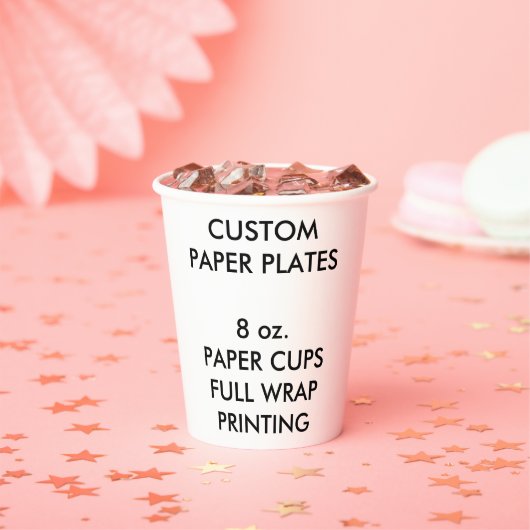 カスタムパーティーパーソナライズされた紙カップ(8) 紙コップ (インサイチュ)