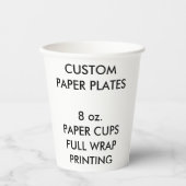 カスタムパーティーパーソナライズされた紙カップ(8) 紙コップ (正面)