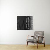 カスタムパーティーブラック&シルバー タペストリー (インサイチュ(横))