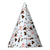 カスタムパーティー帽子と牛 パーティーハット (裏面)