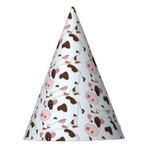 カスタムパーティー帽子と牛