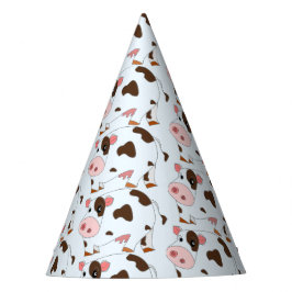 カスタムパーティー帽子と牛 パーティーハット