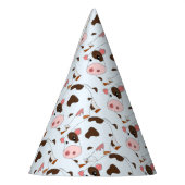 カスタムパーティー帽子と牛 パーティーハット (左)