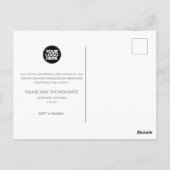 カスタムパーティー延期期日の変更 ポストカード (裏面)