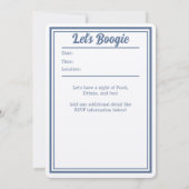 カスタムパーティー招待状 - ディスコバースデーパーティー 招待状 (裏面)