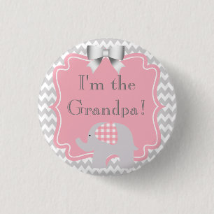 カスタムパーティーI's the Grandpa Button 缶バッジ