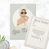 カスタムパーティ招待状 - スパデー誕生日女子会 招待状