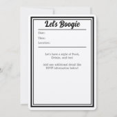 カスタムパーティ招待状 - ディスコバースデーパーティ 招待状 (裏面)