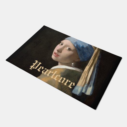 カスタムパールをテーマにしたパーティー ドアマット (アングル)