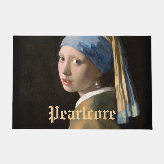 カスタムパールをテーマにしたパーティー ドアマット (正面)