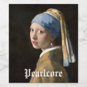 カスタムパールをテーマにしたパーティー ワインラベル (シングルラベル)