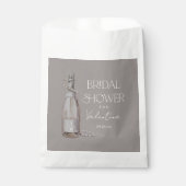 カスタムパールスプロセッコブライダルシャワーバッグ フェイバーバッグ (正面)