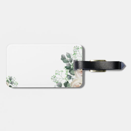 カスタムヒマワリ花嫁ギフト名追加日 ラゲッジタグ (裏面横)