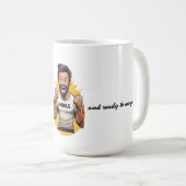 カスタムヒュー独身のとマグを混ぜ合わせる準備ができている コーヒーマグカップ (正面右)