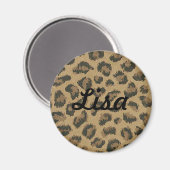 カスタムヒョウ表皮磁石 マグネット (正面/裏面)