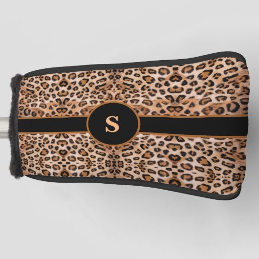 カスタムヒョウ ゴルフヘッドカバー (正面)