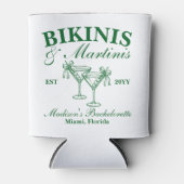 カスタムビキニとマティーニのバチェロレッテパーティー 缶クーラー (正面)