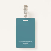 カスタムビジターバーコード、ロゴID バッジ (裏面クリップ)