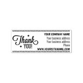 カスタムビジネスとサイトありがとう ラバースタンプ (インプリント)