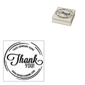 カスタムビジネスとサイトありがとう ラバースタンプ (押印)