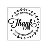 カスタムビジネスとサイト、ありがとう ラバースタンプ (インプリント)