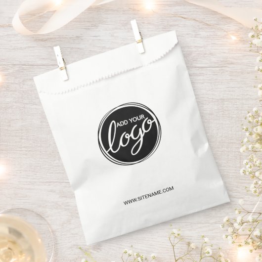 カスタムビジネスのロゴとカスタム文字 フェイバーバッグ (クリップ留めされた状態)