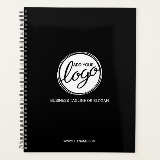 カスタムビジネスのロゴとカスタム文字 プランナー手帳 (正面)