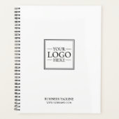 カスタムビジネスのロゴとカスタム文字 プランナー手帳 (正面)