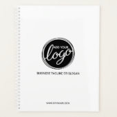 カスタムビジネスのロゴとカスタム文字 プランナー手帳 (正面)