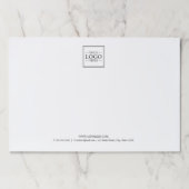 カスタムビジネスのロゴとカスタム文字 ペーパーパッド (正面)