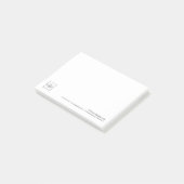 カスタムビジネスのロゴとカスタム文字 ポストイット (アングル)