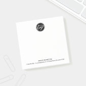 カスタムビジネスのロゴとカスタム文字 ポストイット