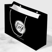 カスタムビジネスのロゴとカスタム文字 ラージペーパーバッグ