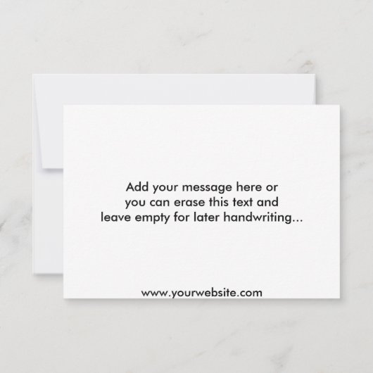 カスタムビジネスのロゴとメッセージ サンキューカード (裏面)