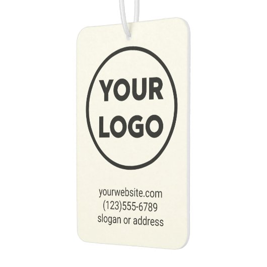 カスタムビジネスのロゴと情報の連絡プロモーション カーエアーフレッシュナー (左)