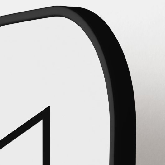 カスタムビジネスのロゴとWebサイトの両面 ピックルボールラケット (左詳細)