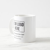 カスタムビジネスのロゴのプロモパーソナライズされたーション コーヒーマグカップ (正面左)