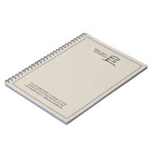 カスタムビジネスのロゴのプロモーションノートブック ノートブック (左側)