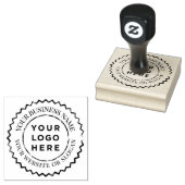 カスタムビジネスのロゴの確認 ラバースタンプ (押印)