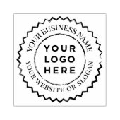 カスタムビジネスのロゴの確認 ラバースタンプ (インプリント)