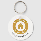 カスタムビジネスのロゴまたはイメージのプロモーション キーホルダー (正面)